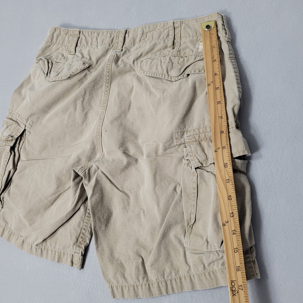 Polo Ralph Lauren Mens Tan Cargo Shorts Size 34 x 9" Ripstop - Picture 10 of 11